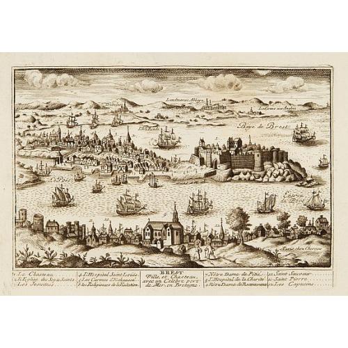 Old map image download for Brest.