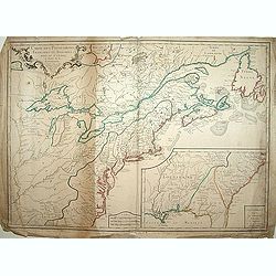 Carte des Possessions Françoises et Angloises dans le Canada et Partie de la Louisiana. . .
