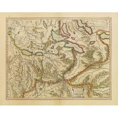 Old map image download for Argow cum parte merid. Zurichgow. Auctore Ger: Mercator.