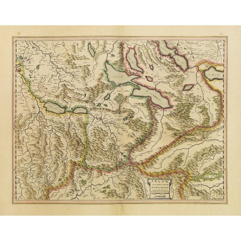 Argow cum parte merid. Zurichgow. Auctore Ger: Mercator.