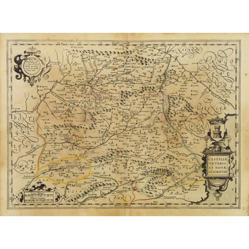 Old map image download for Castiliae Veteris et Novae Descriptio.