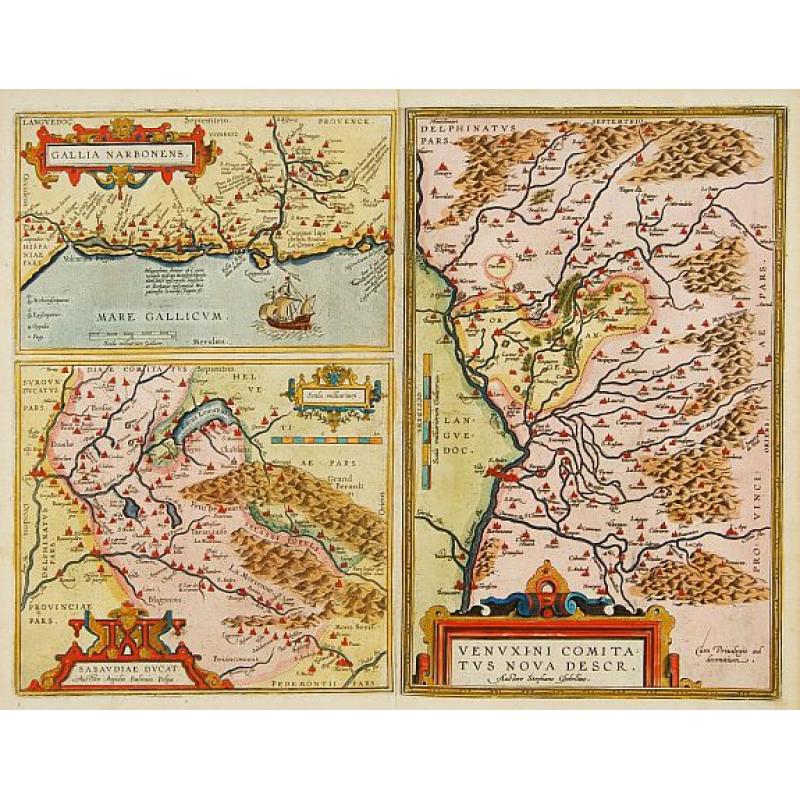 Venuxini Comitatus Nova Descr. / Gallia Narbonensis. / Sabaudiae Ducat.