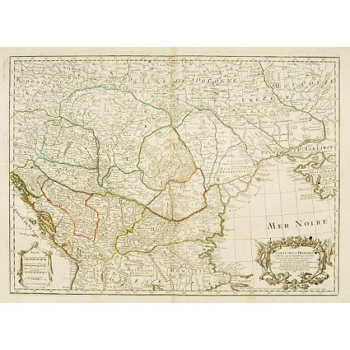 Old map image download for Carte de la Hongrie..
