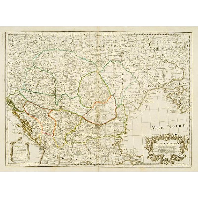 Carte de la Hongrie..