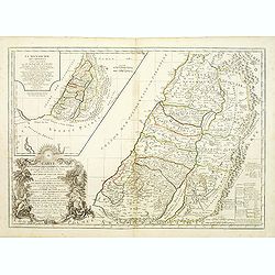 Carte de la terre des Hébreux / La Monarchie des Hébreux..