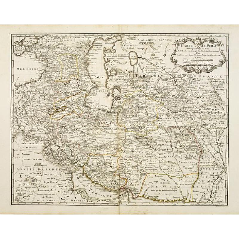 Carte de Perse dressée pour l'usage du Roy.