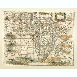 AFRICAE nova Tabula. Auct. Hen. Hondio.