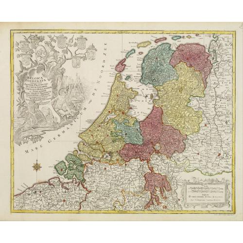 Old map image download for Belgica Foederata. . .