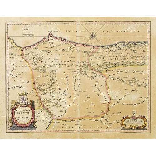 Old map image download for LEGIONIS REGNUM et ASTURIARUM PRINCIPATUS.