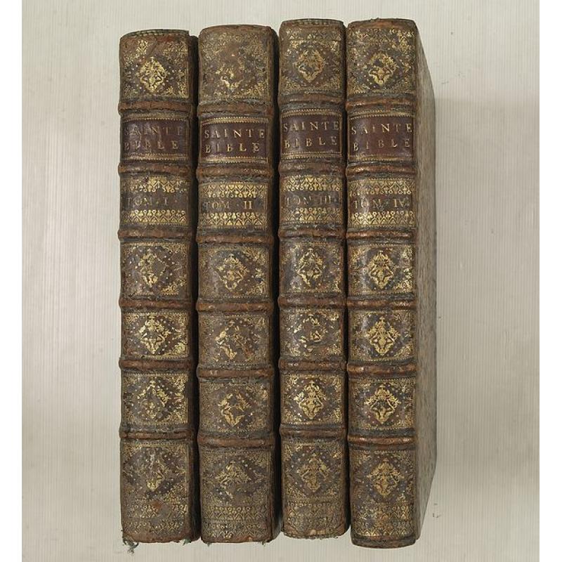 La Sainte Bible en latin et en françois avec des notes litérales pour l'intelligence des endroits les plus difficiles et la concorde des quatre évangélistes par Monsieur le Maistre de Saci. . .