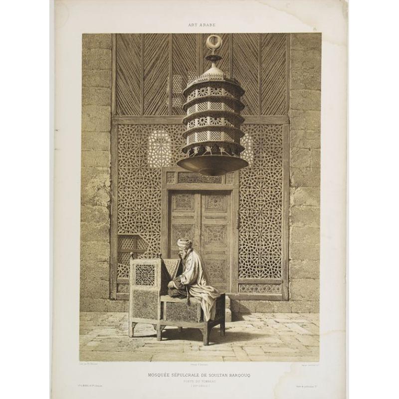 Mosquée sépulcrale de Soultan Barqouq. Porte du Tombeau. (XIVe. siècle)