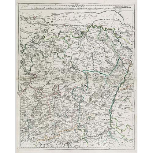 Old map image download for Le Brabant. Ou la Campagne du Roy de 1746. . .