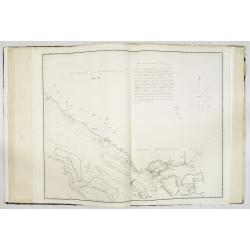 J.Horsburgh/ R.H.Bate / G.H.Stapleton. The two chart books are bound in contemp. half calf, and include together 57 of the most up-to-date French (Depot général de la marine) and English (Hydrographic Office) charts available in 1847 for sailing t