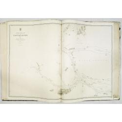 J.Horsburgh/ R.H.Bate / G.H.Stapleton. The two chart books are bound in contemp. half calf, and include together 57 of the most up-to-date French (Depot général de la marine) and English (Hydrographic Office) charts available in 1847 for sailing t