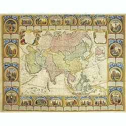Carte D'Asie Divisée en ses Principaux Etats. . .
