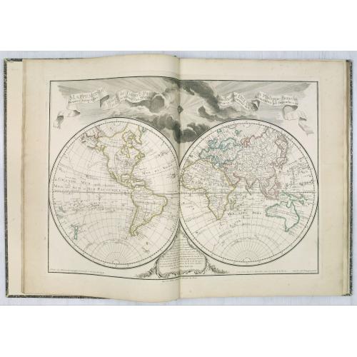 Atlas géographique des quatre parties du monde.