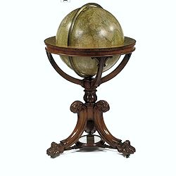 Image download for NEWTON'S New and Improved TERRESTRIAL GLOBE Accurately delineated from the observations of the most esteemed NAVIGATORS AND TRAVELLERS to the Present Time. . .