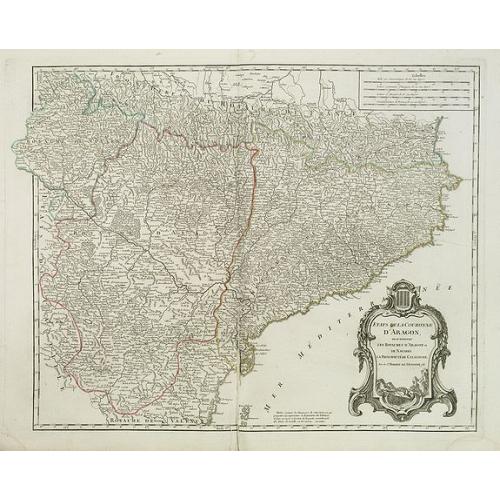Old map image download for Etats de la Couronne d'Aragon. . .