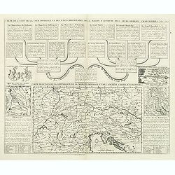 Carte de etats de la dependance de sa maieste imperiale et des anciens comtes d'Habsbourg.