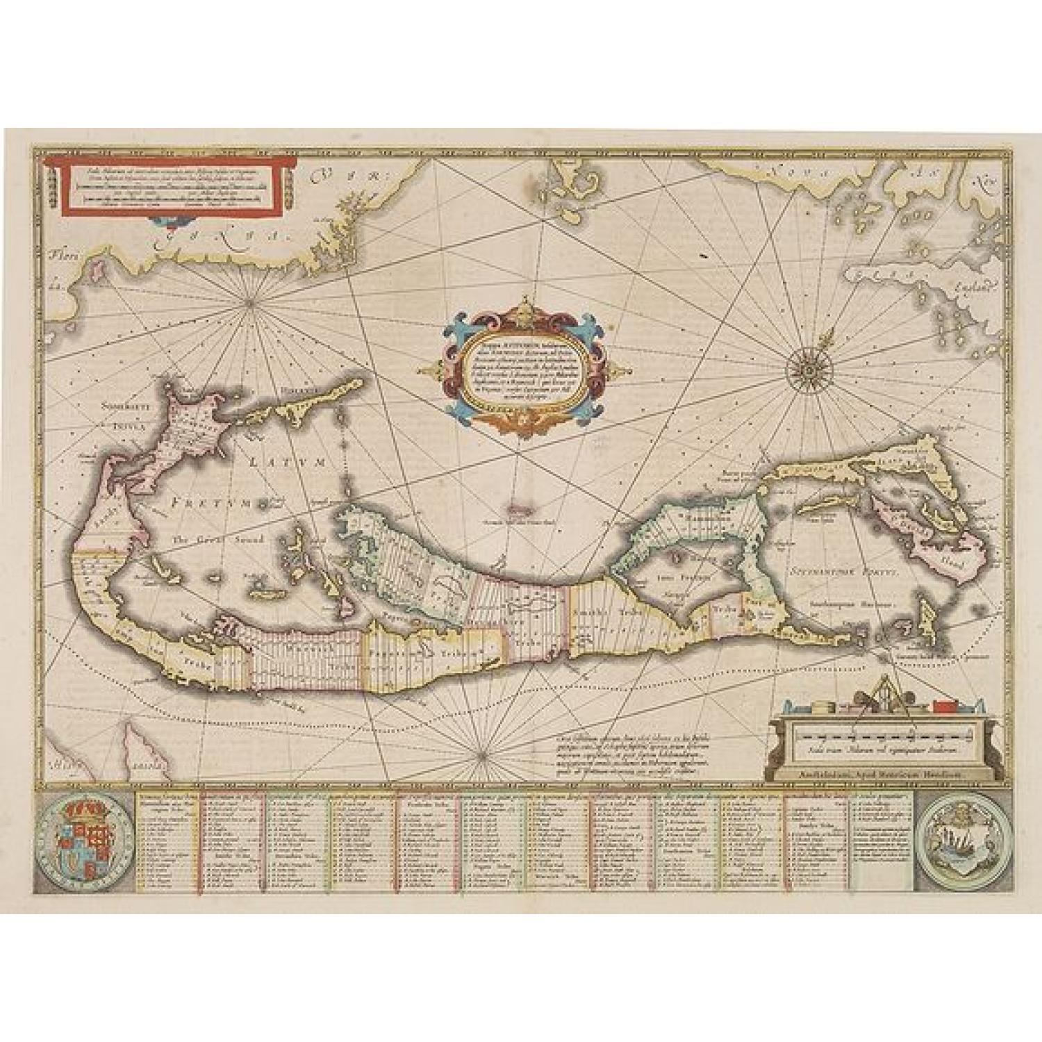 Mappa Aestivarum Insularum, alias Barmudas.