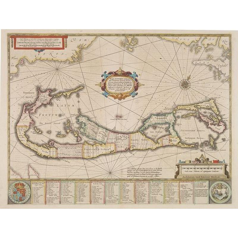 Mappa Aestivarum Insularum, alias Barmudas.