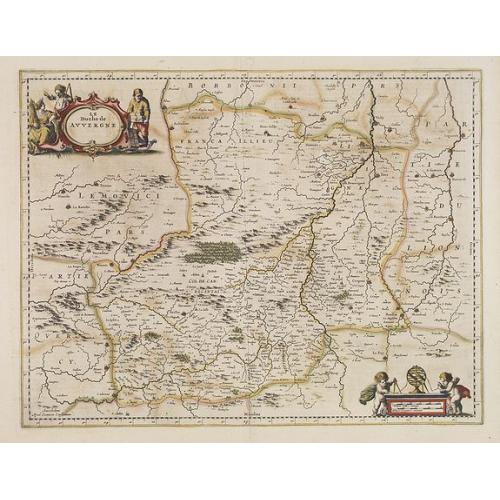 Old map image download for Le Duche de Avvergne.