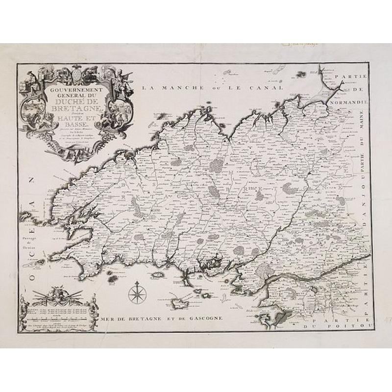 Gouvernement général du Duché de Bretagne, Divisée en Haute et Basse.