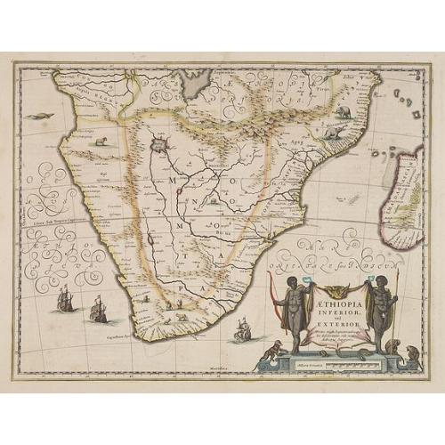 Old map image download for Aethiopia Inferior vel Exterior.
