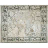 Carte d'Asie divisée en ses principaux Etats.