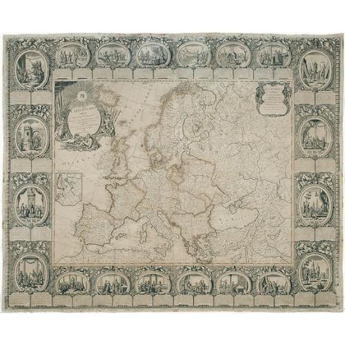 Old map image download for Carte d'Europe divisée en ses Empires et Royaumes.