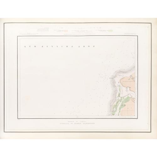 Rare, antique map of  Geological Survey of Victoria.