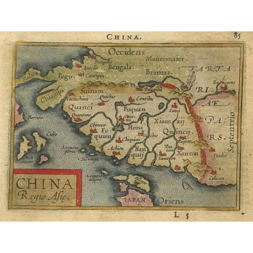 Old map image download for China regio Asie