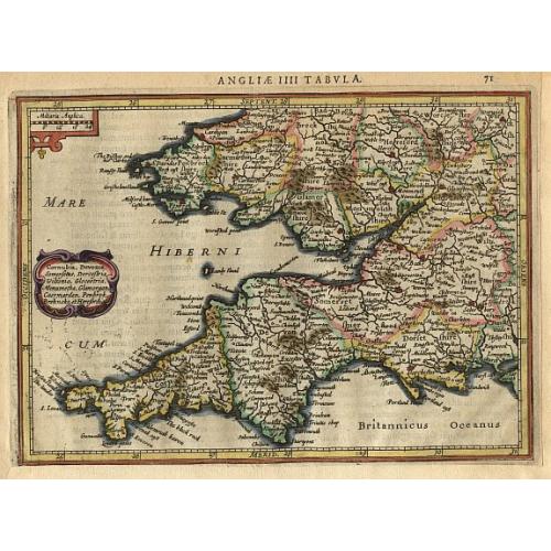 Old map image download for Cornubia, Devonia,..