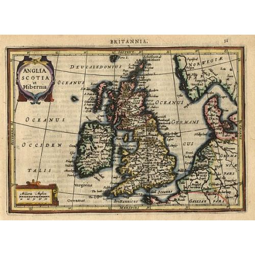 Old map image download for Anglia Scotia et Hibernia.
