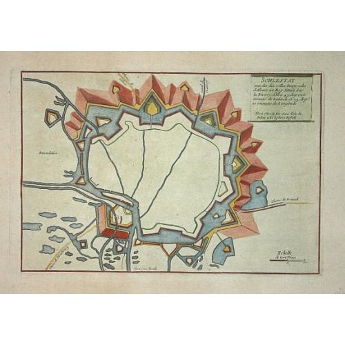 Old map image download for Schlestat.