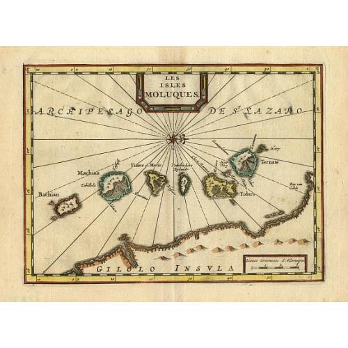 Old map image download for Les Isles Moluques.
