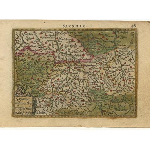 Old map image download for Saxoniae..