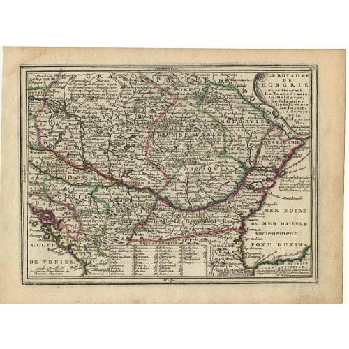 Old map image download for Le royaume de Hongrie..