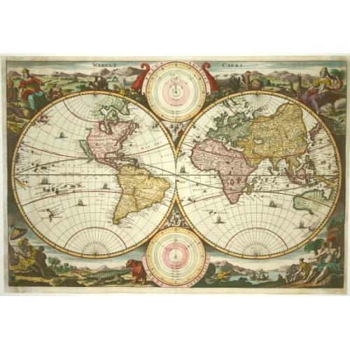 Old map image download for Werelt Caert