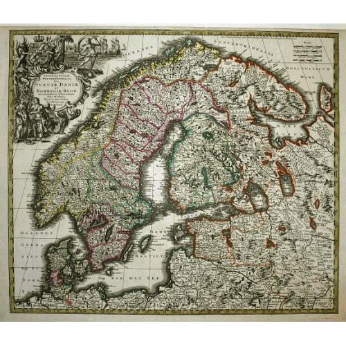 Old map image download for Synopsis Plagae Septentrionalis Sueciae Daniae et Norwegiae Regn.