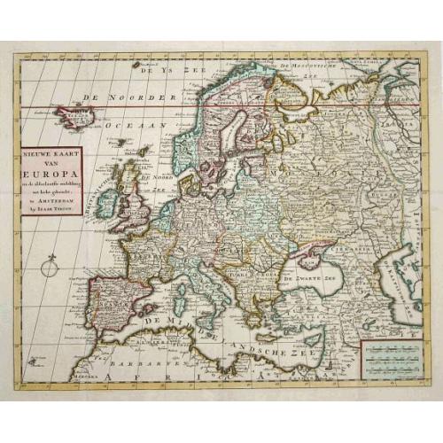 Old map image download for Nieuwe Kaart van Europa
