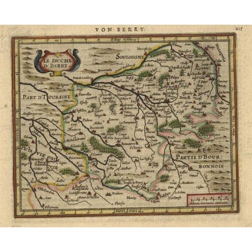 Old map image download for Le Duche D' Berry.