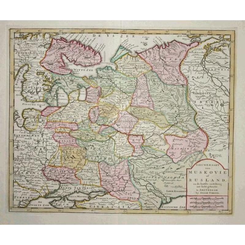 Nieuwe Kaart van Muskovie of Rusland
