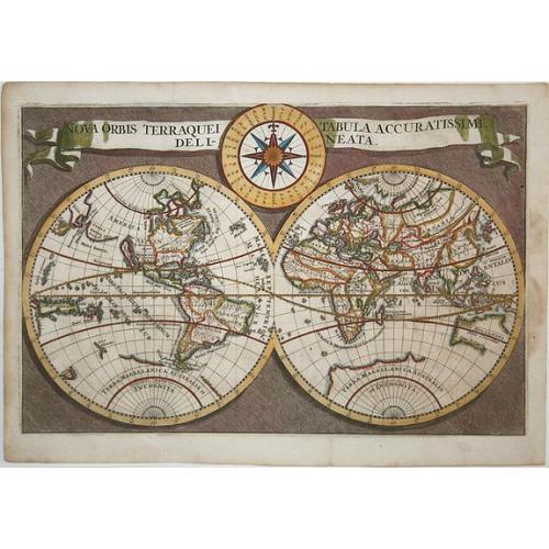 Old map image download for Nova Orbis Terraquei Tabula Accuratissime Delineata.