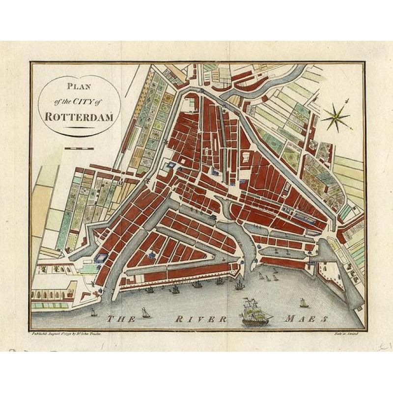 Plan of the city of Rotterdam