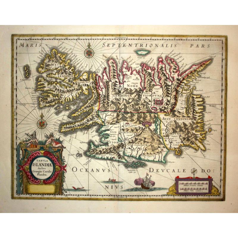 Tabula Islandiae Auctore Georgio Carolo Flandro.