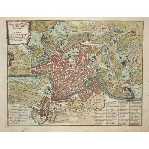 Old map image download for Plan de la ville de Rome.