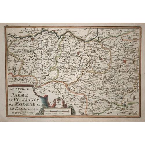 Old map image download for Les Duchez de Parme..