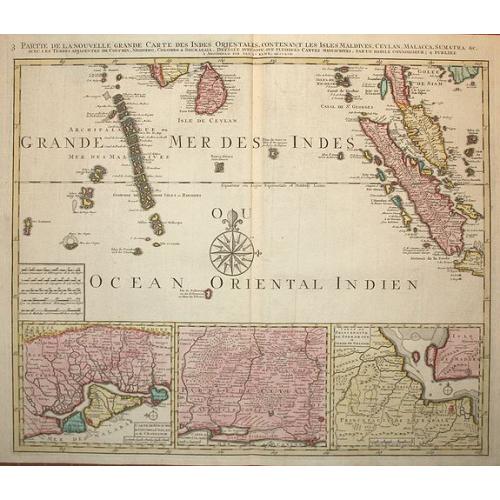 Old map image download for Partie de la Nouvelle Grande Carte des Indes Orientales.. 4 parts