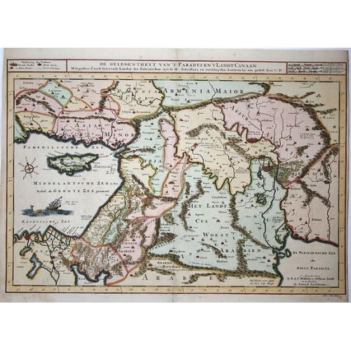 Old map image download for De Gelegentheyt van 't Paradys..